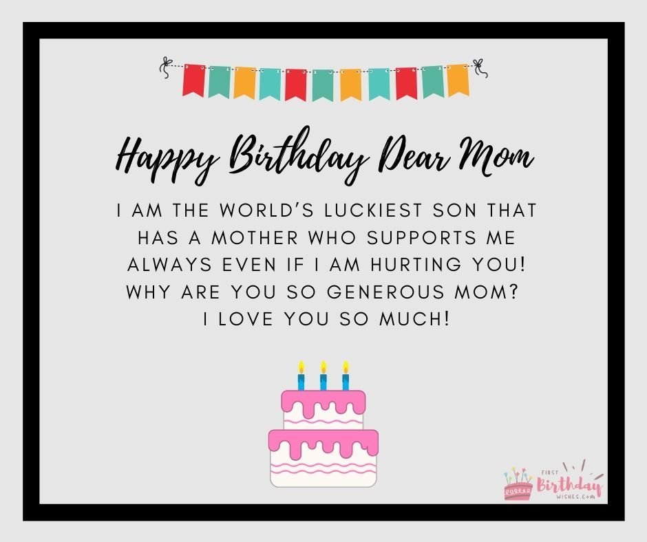 75 Heartwarming Birthday Wishes for Mom First Birthday Wishes