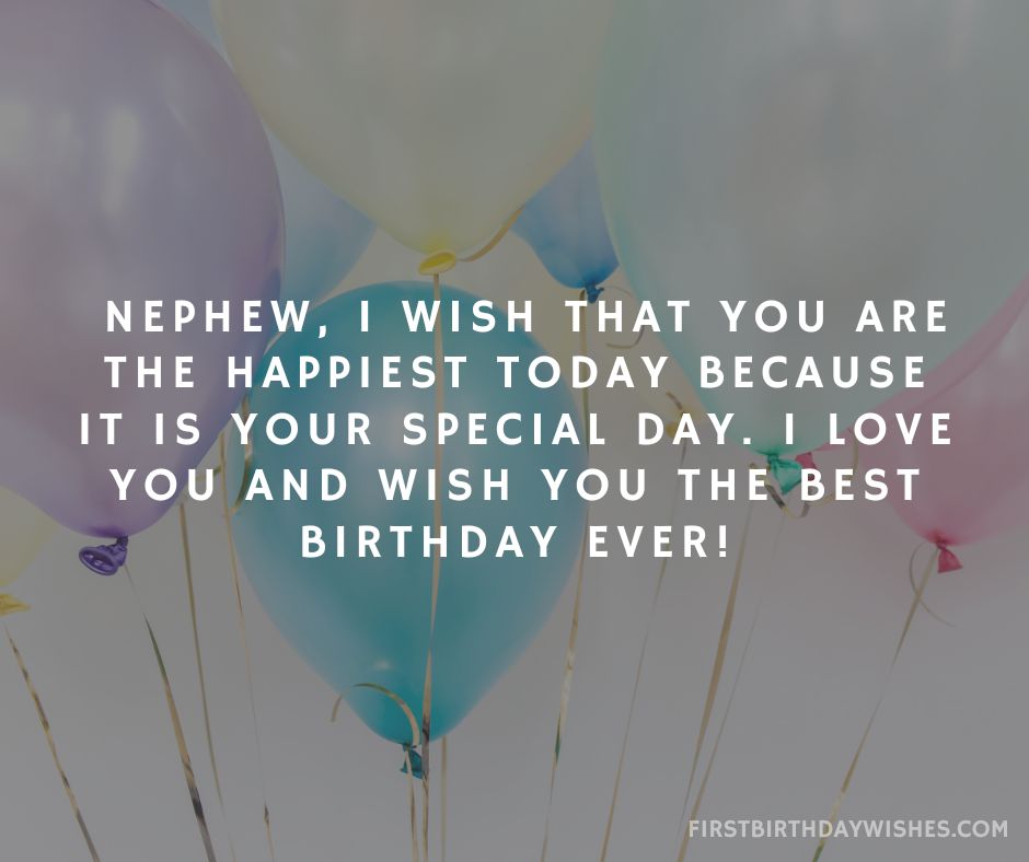 birthday wishes for nephew in english