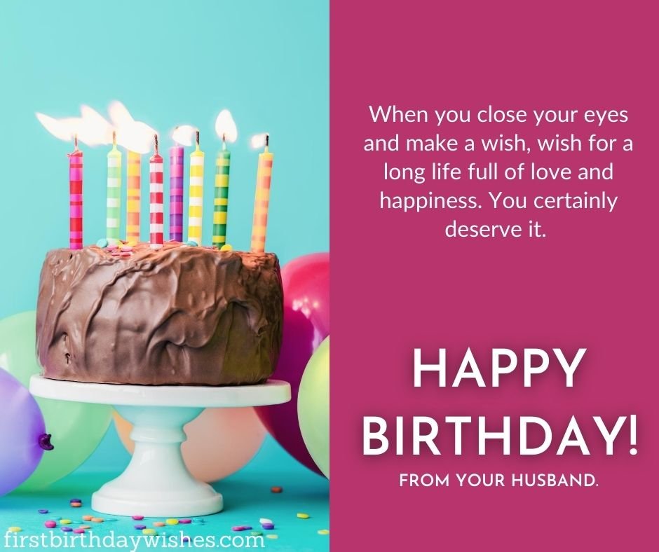 Birthday message for Wife