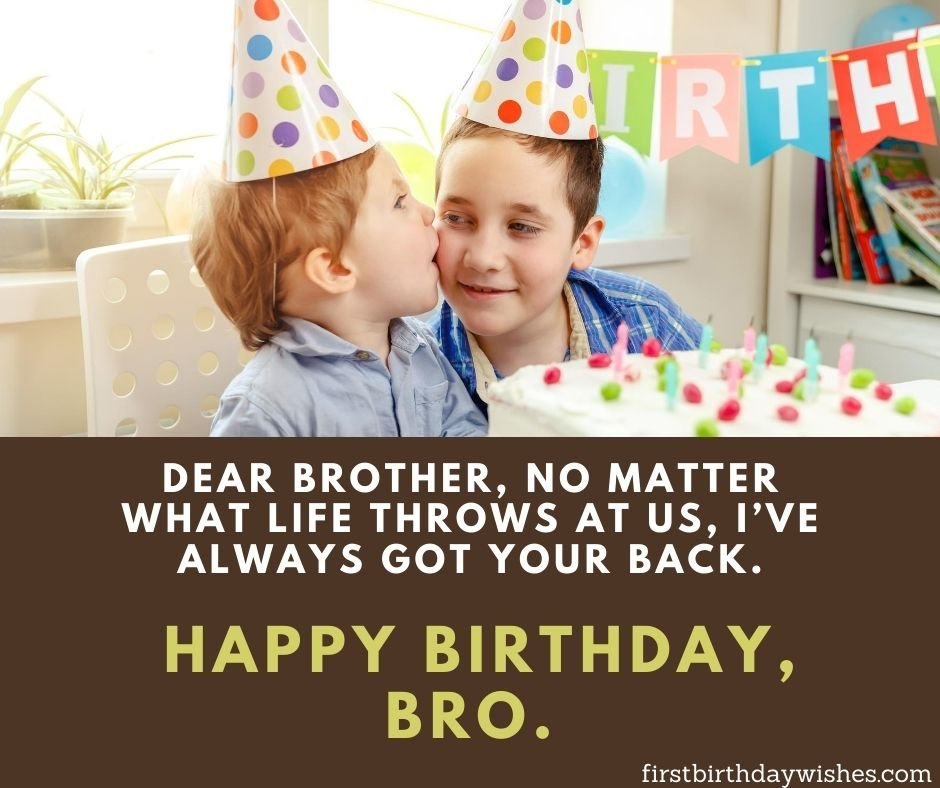 Birthday Wishes For Brother Happy Birthday Brother First Birthday Wishes