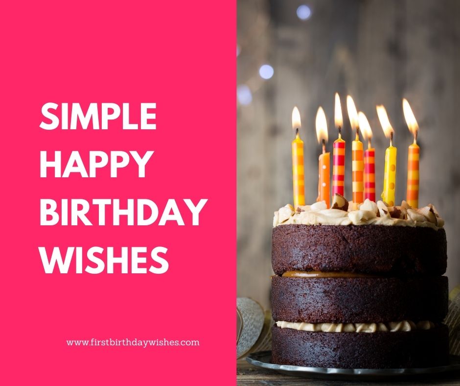 Happy Birthday Wishes Simple Text Friend - massage for happy birthday