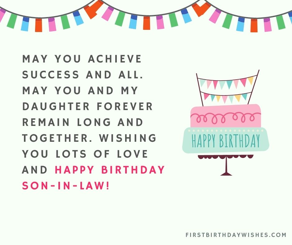 60 Happy Birthday Wishes For Son In Law 21 First Birthday Wishes 60 Happy Birthday Wishes For Son In Law 21 First Birthday Wishes