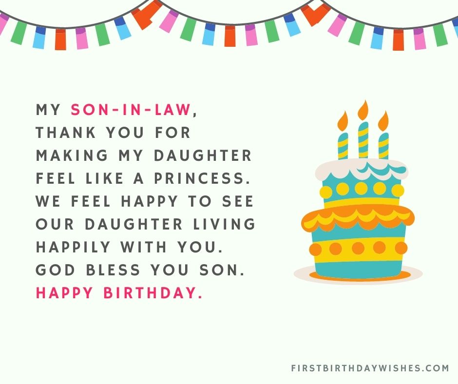 60 Happy Birthday Wishes For Son In Law 21 First Birthday Wishes 60 Happy Birthday Wishes For Son In Law 21 First Birthday Wishes