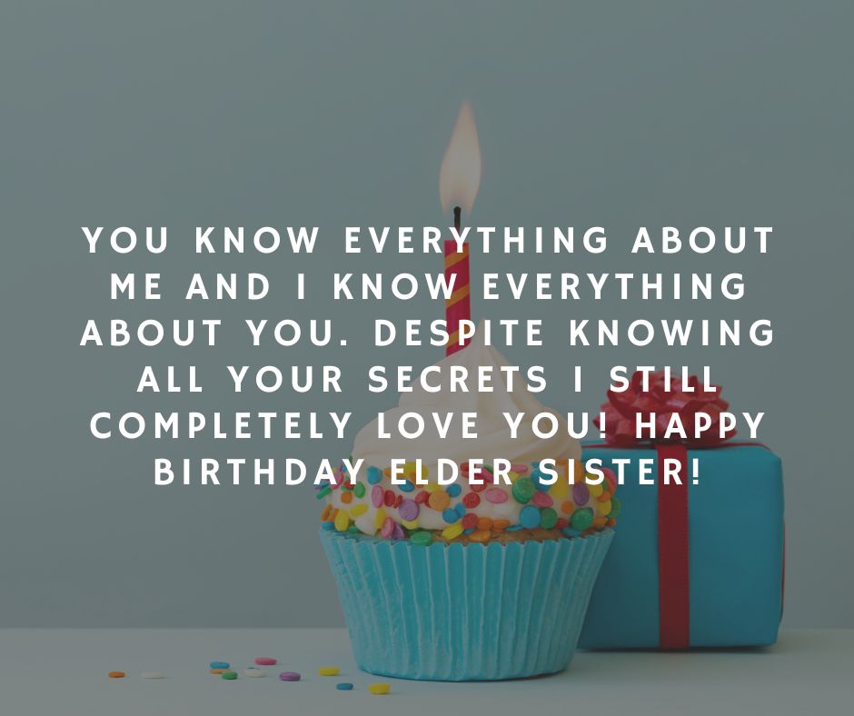 Birthday Messages for Elder Sister