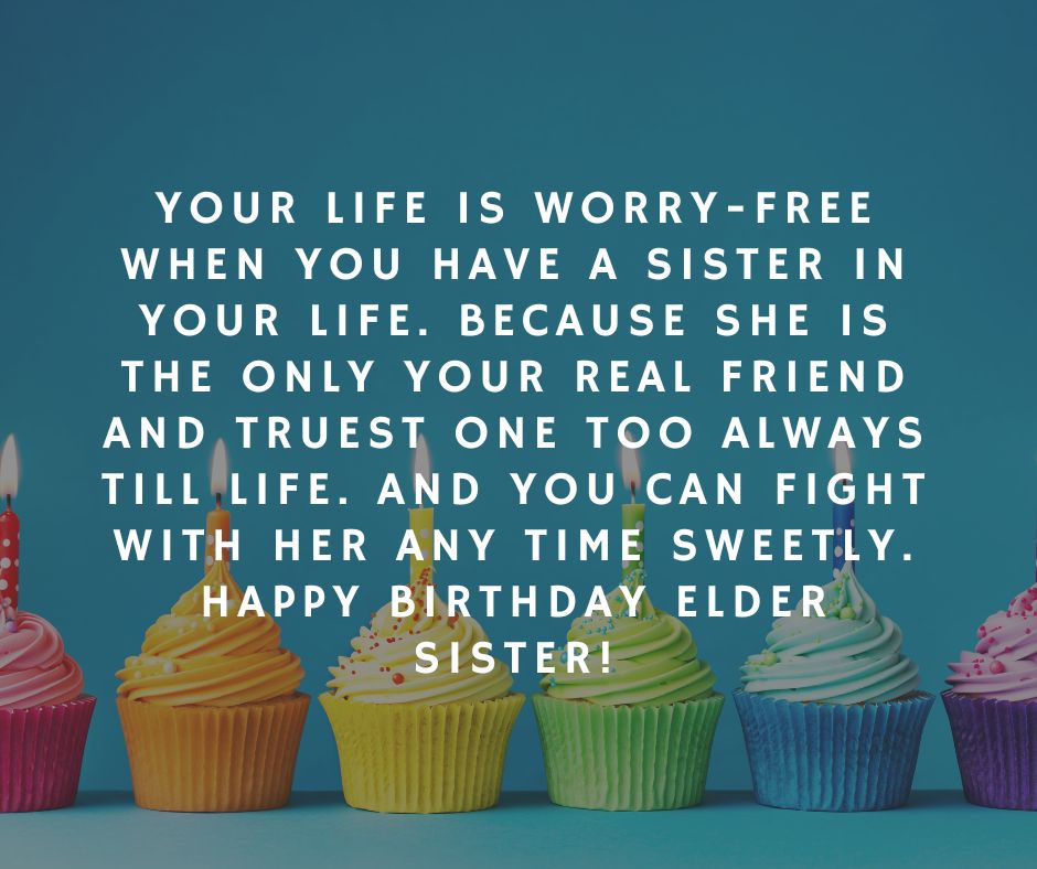 Birthday Wishes for Elder Sister