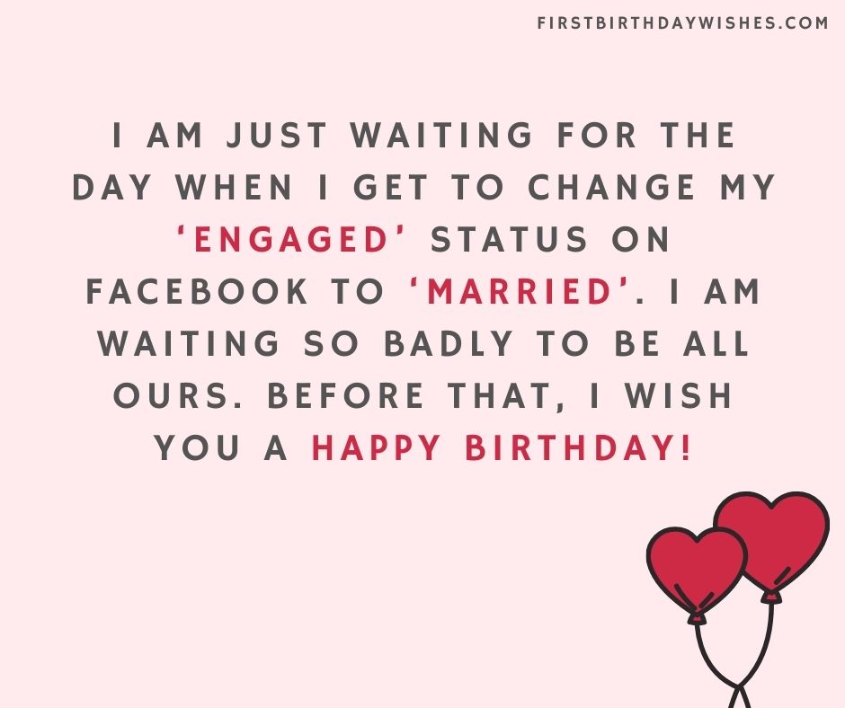 romantic birthday wishes for fiancé