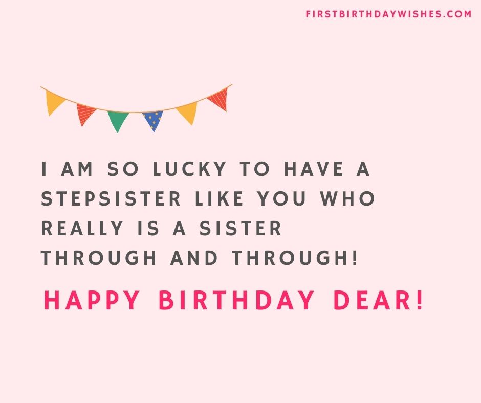 Birthday Wishes for Stepsister