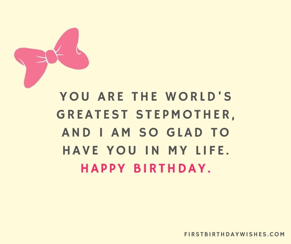 birthday wishes for Stepmom