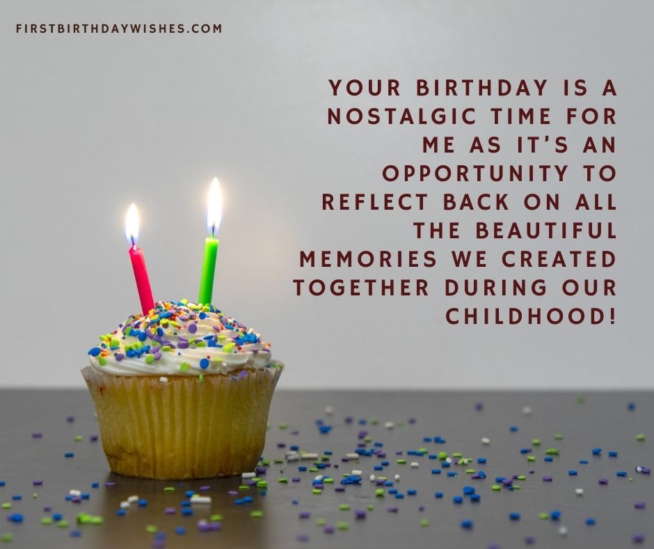 Birthday Wishes for Childhood Friend