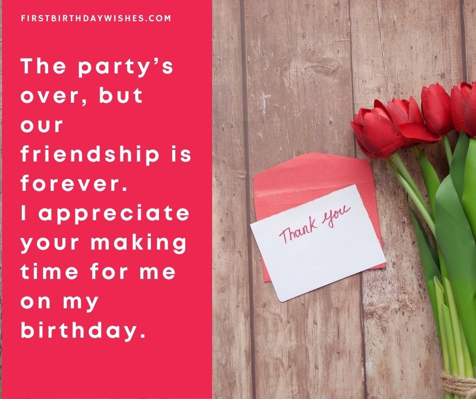 75 Best Thank You Messages For Attending Birthday Party (2023)