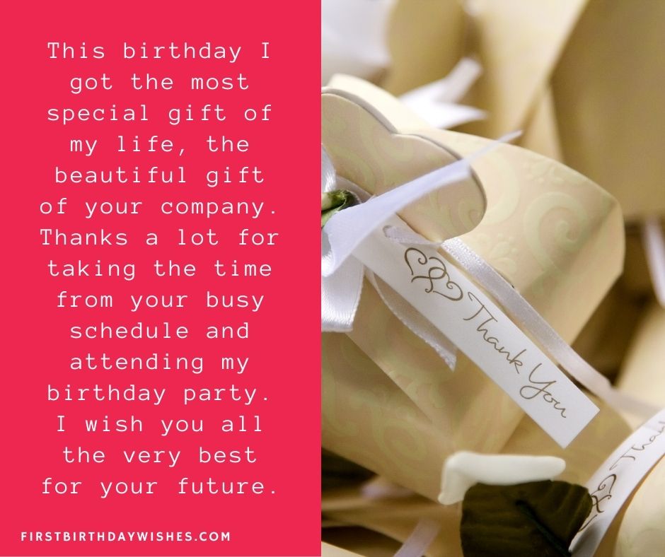 75 Best Thank You Messages For Attending Birthday Party (2024)